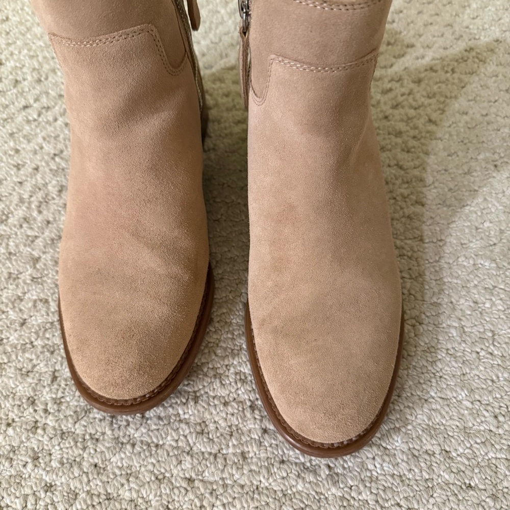 Franco Sarto Halford Booties size 6 Oak Suede - Picture 7 of 14